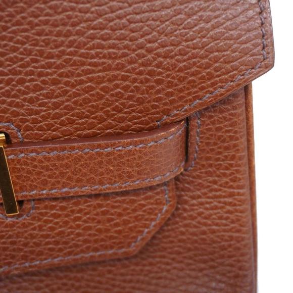 Hermes handbag Birkin 40 □B stamp Ardennes Brown Men's Women's - Picture 11 of 16